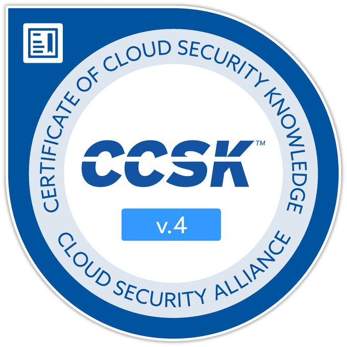 Certificate of Cloud Security Knowledge (CCSK)