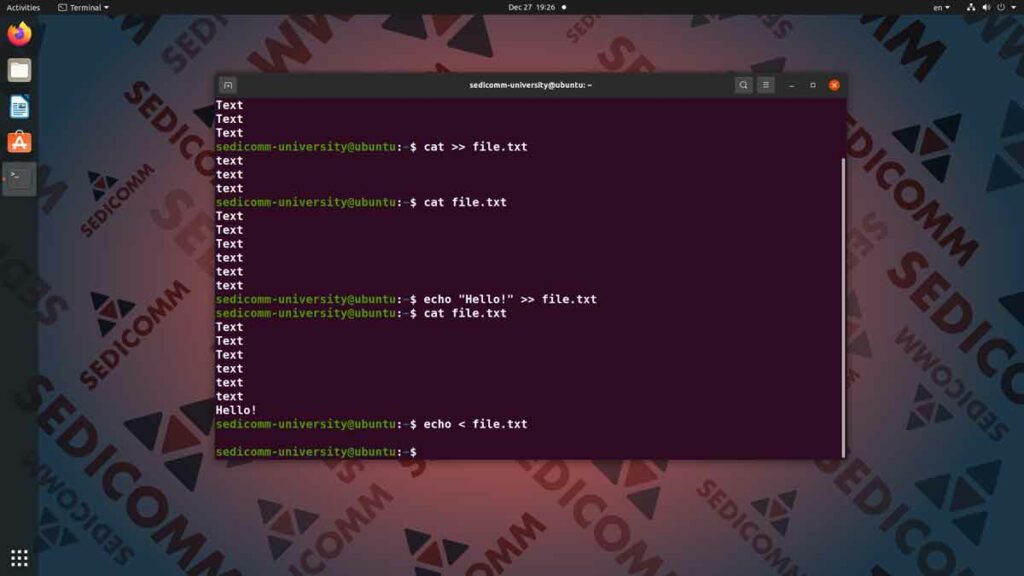 Стандартные текстовые потоки в Линукс — часть 2, курсы Linux скачать торрент Ашхабад