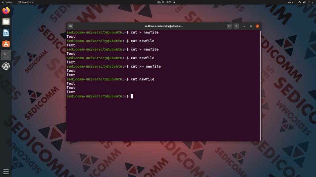 Как добавить новую строку у существующему файлу, курсы Linux скачать торрент Тарту