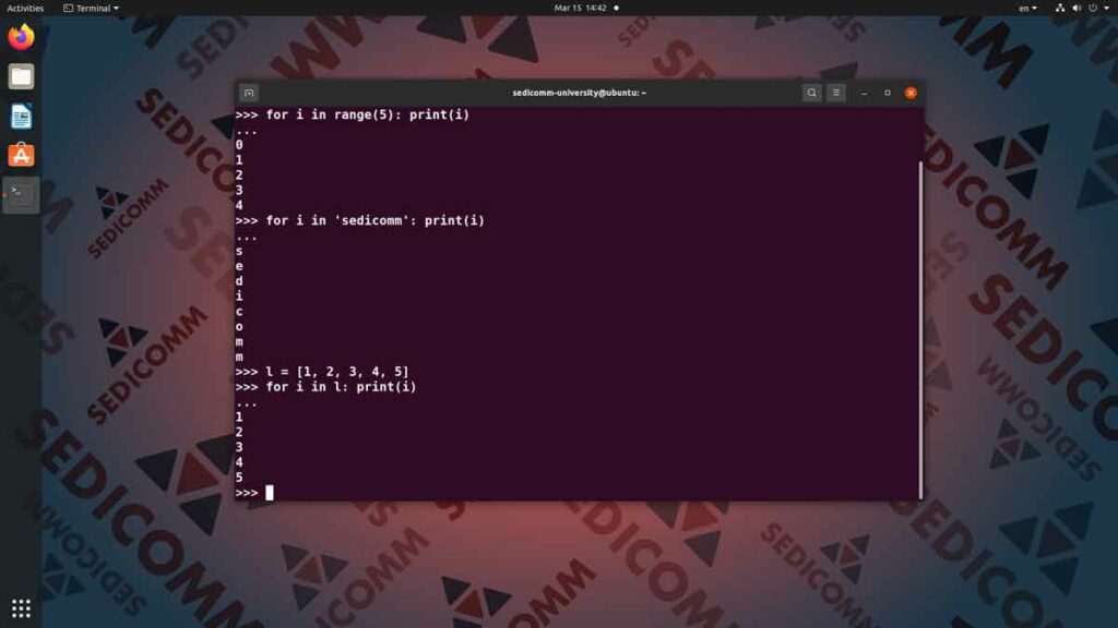 Основы Python для программируемых сетей и систем — цикл for, курсы DevOps / DevNet онлайн Ашхабад