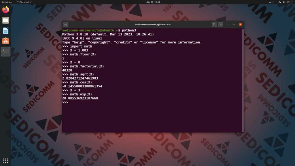 Основы Python для программируемых сетей и систем — модуль math, DevOps / DevNet специалист курсы Алматы