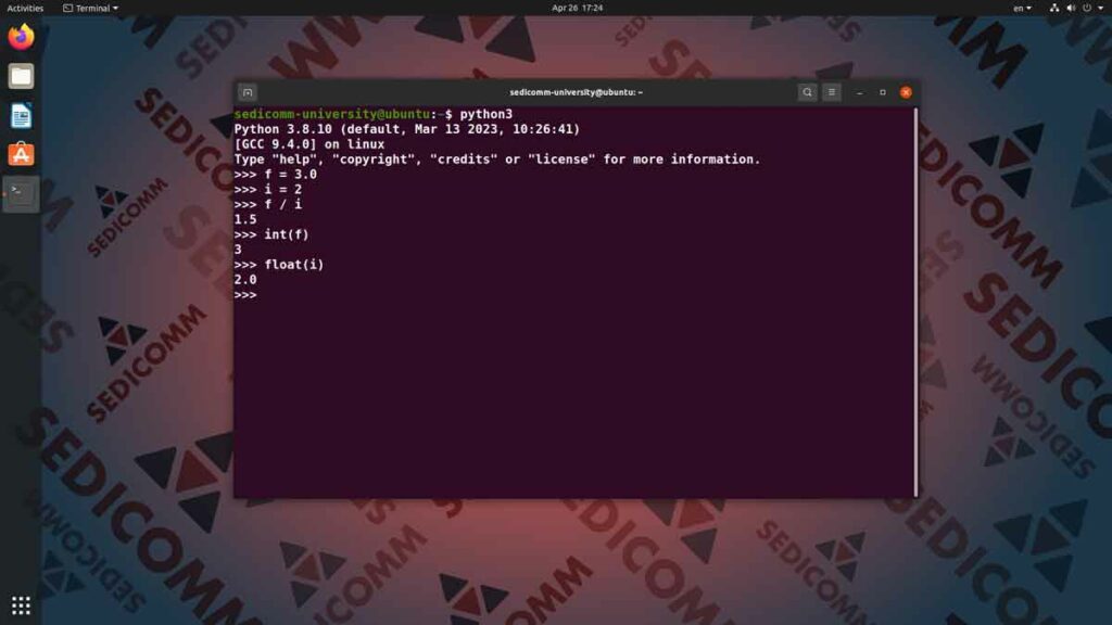 Основы Python для программируемых сетей и систем — вещественный тип данных, DevOps / DevNet специалист курсы Ташкент