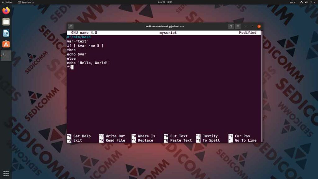 Переменные скриптов оболочки Линукс, лучшие курсы по Linux Бишкек