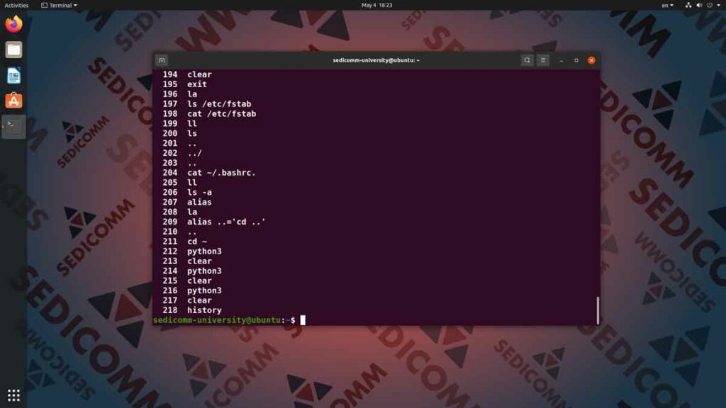 Как просмотреть историю выполненных команд Линукс, лучшие курсы по Linux Алматы