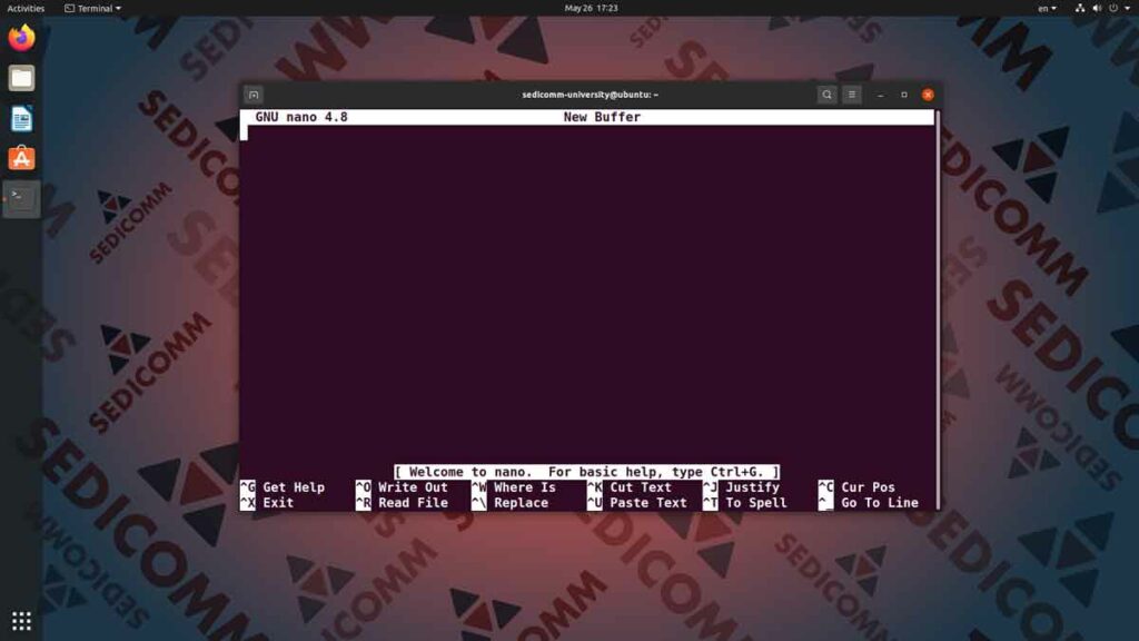 Текстовый редактор nano, лучшие курсы по Linux Каунас