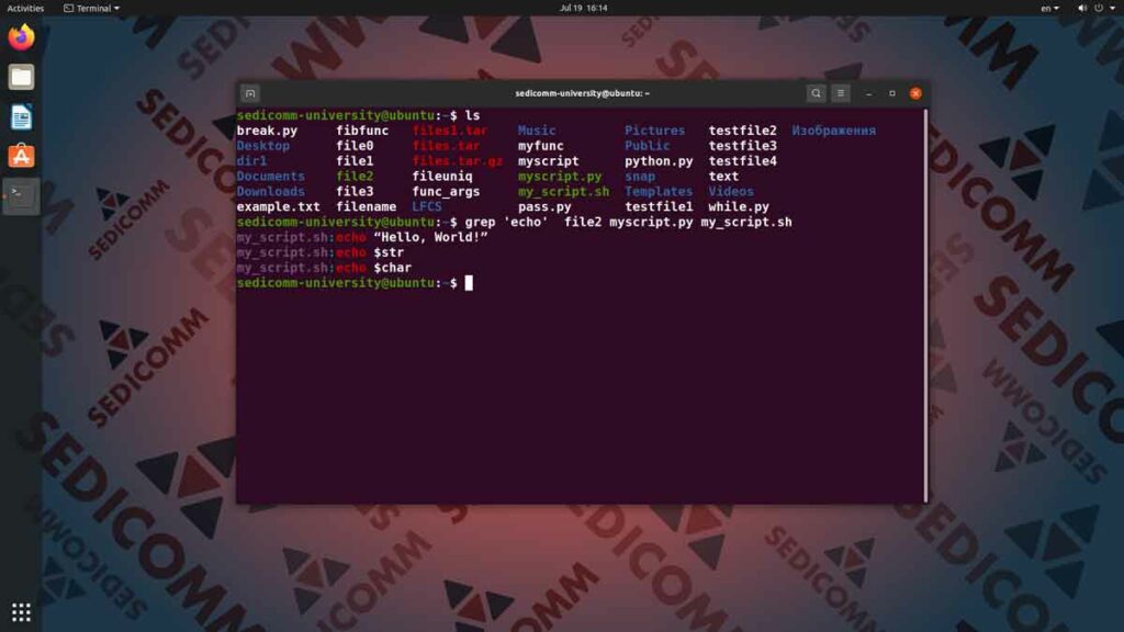 Поиск текста по файлам с помощью консоли в Линукс, курсы Linux индивидуальное обучение Тарту
