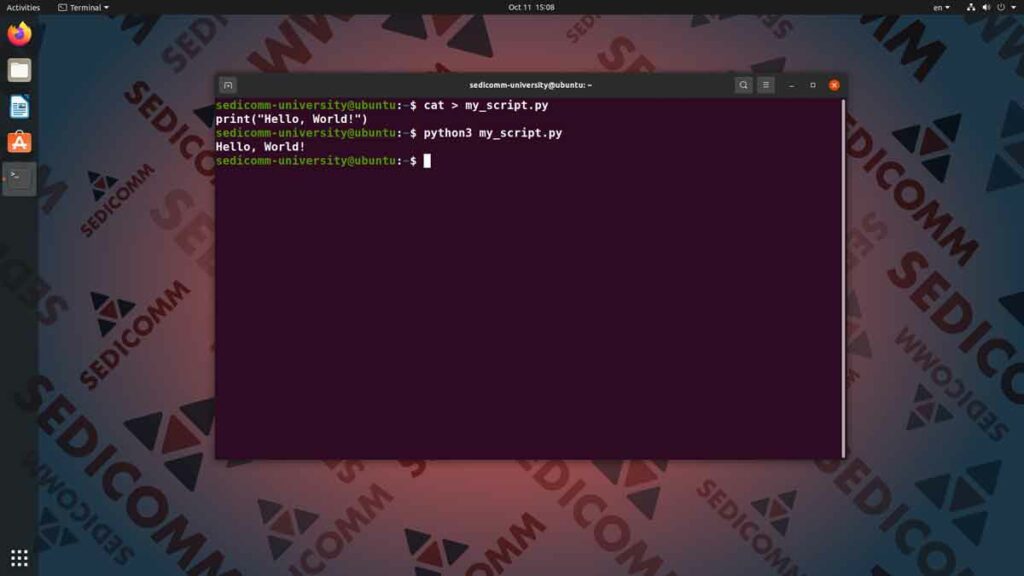 Как создать скрипт на Python в Ubuntu, DevOps / DevNet слив курсов Ашхабад