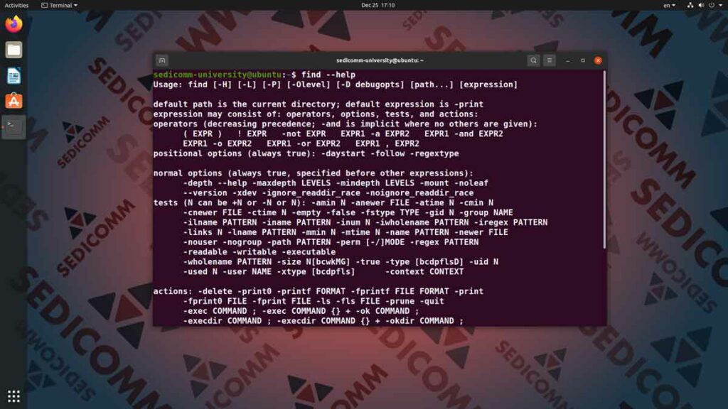 Поиск файлов в Линукс, специалист курс Linux Баку