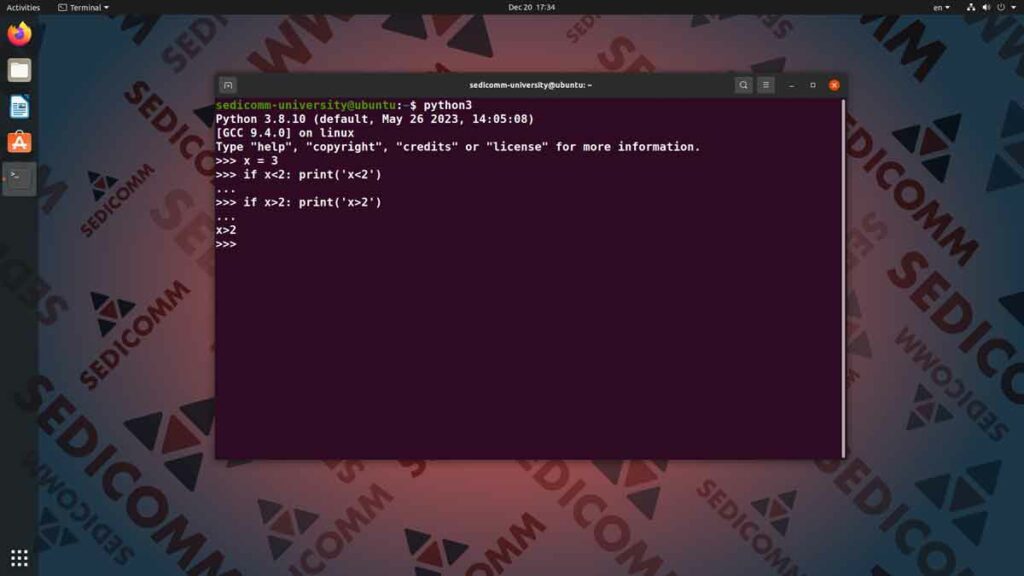 Условные операторы в Python, курсы DevOps / DevNet онлайн Ташкент