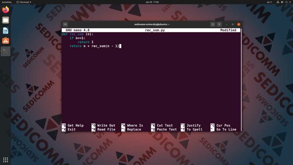Основы Python для программируемых сетей и систем — рекурсивное использование функций, курсы DevOps / DevNet отзывы Ташкент